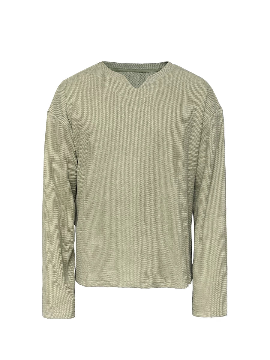 JCAESAR Snake Bone V-neck Versatile Sweater