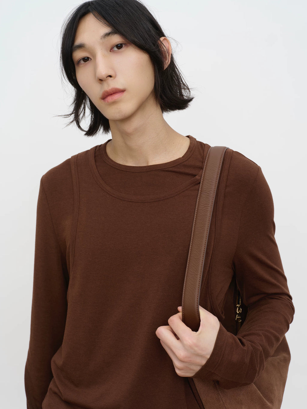 COLN Casual Versatile Bottom Long Sleeve