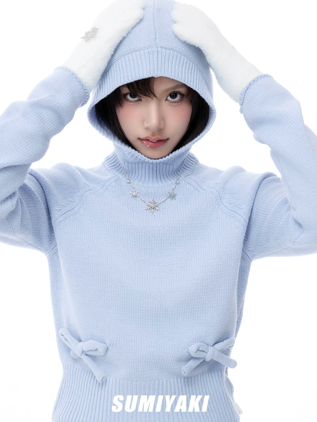 SUMIYAKI Simple Versatile Snowflake Clavicle Chain