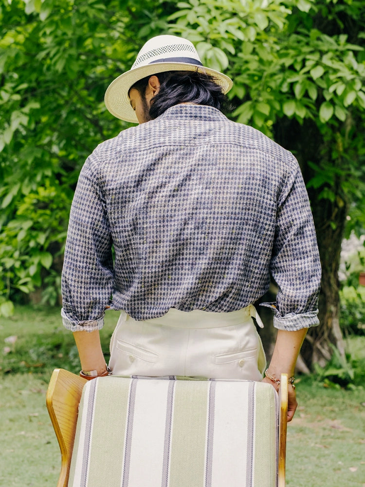 SOARIN British Vintage Diamond Striped Long Sleeve Shirt