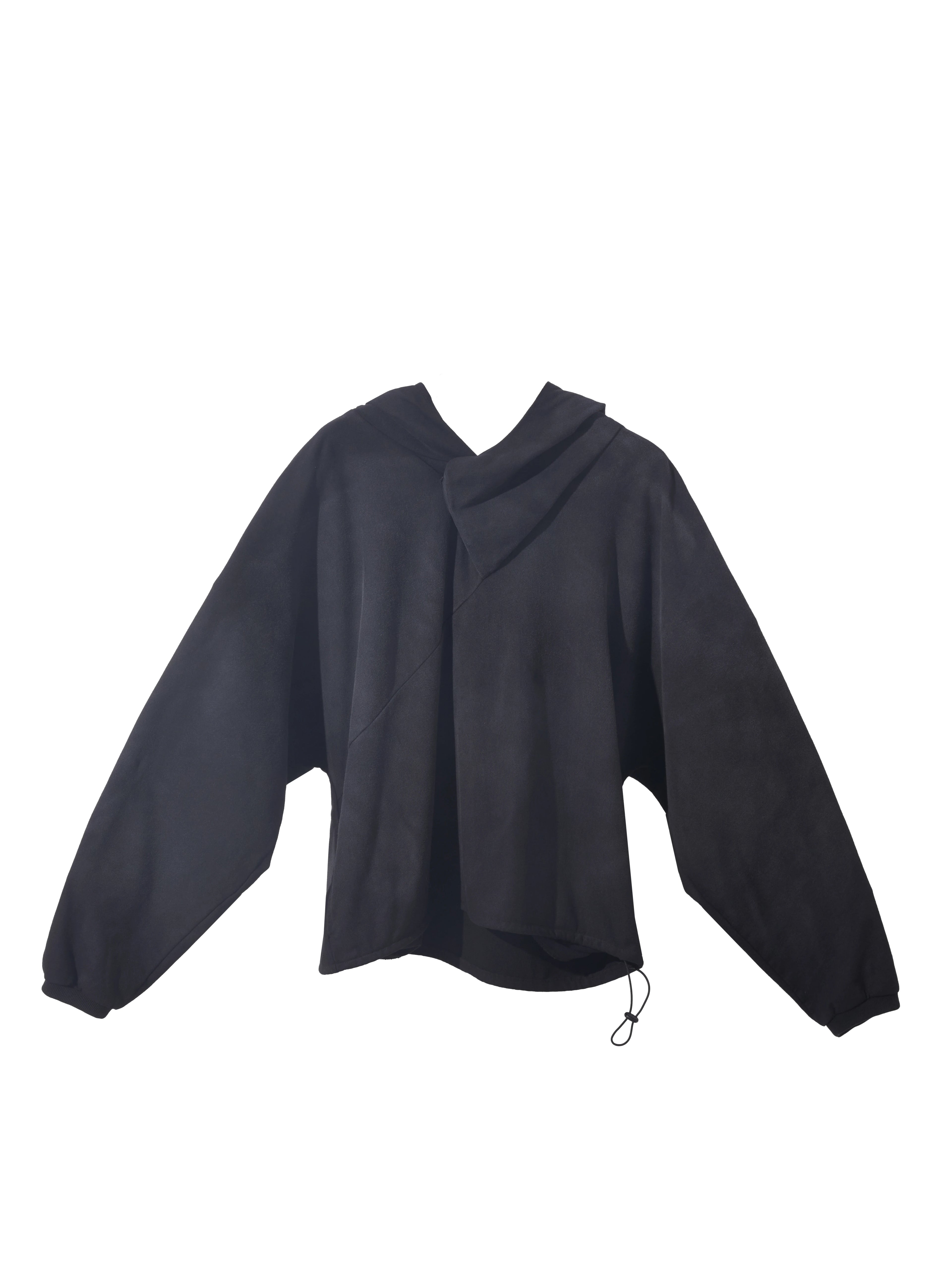 Terrawear Vintage Short Wide Casual Hooded Sweater