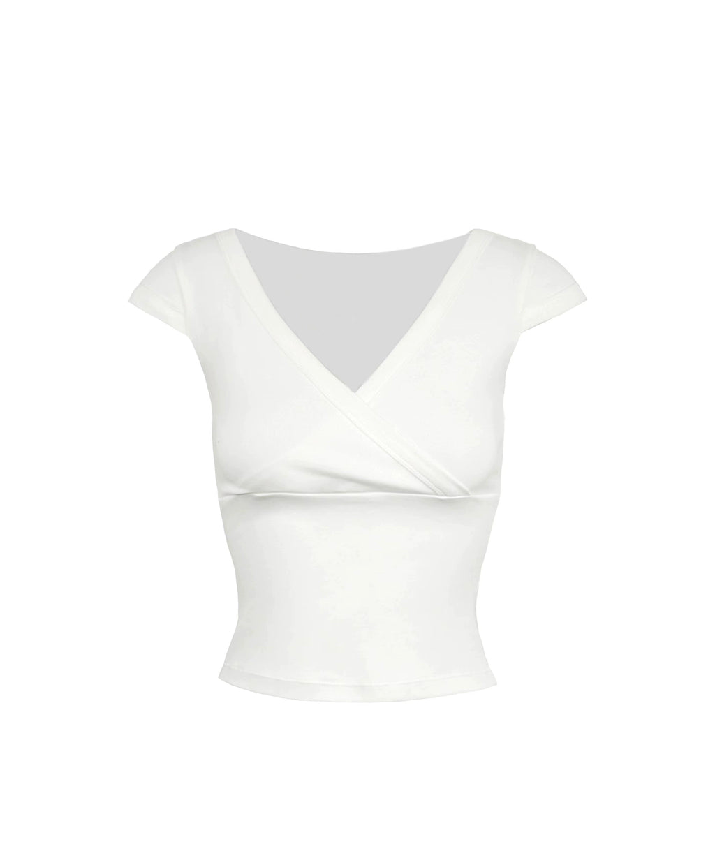 Jim Kennet Low Chest Cross V-Neck Slim Fit Stretch Tee