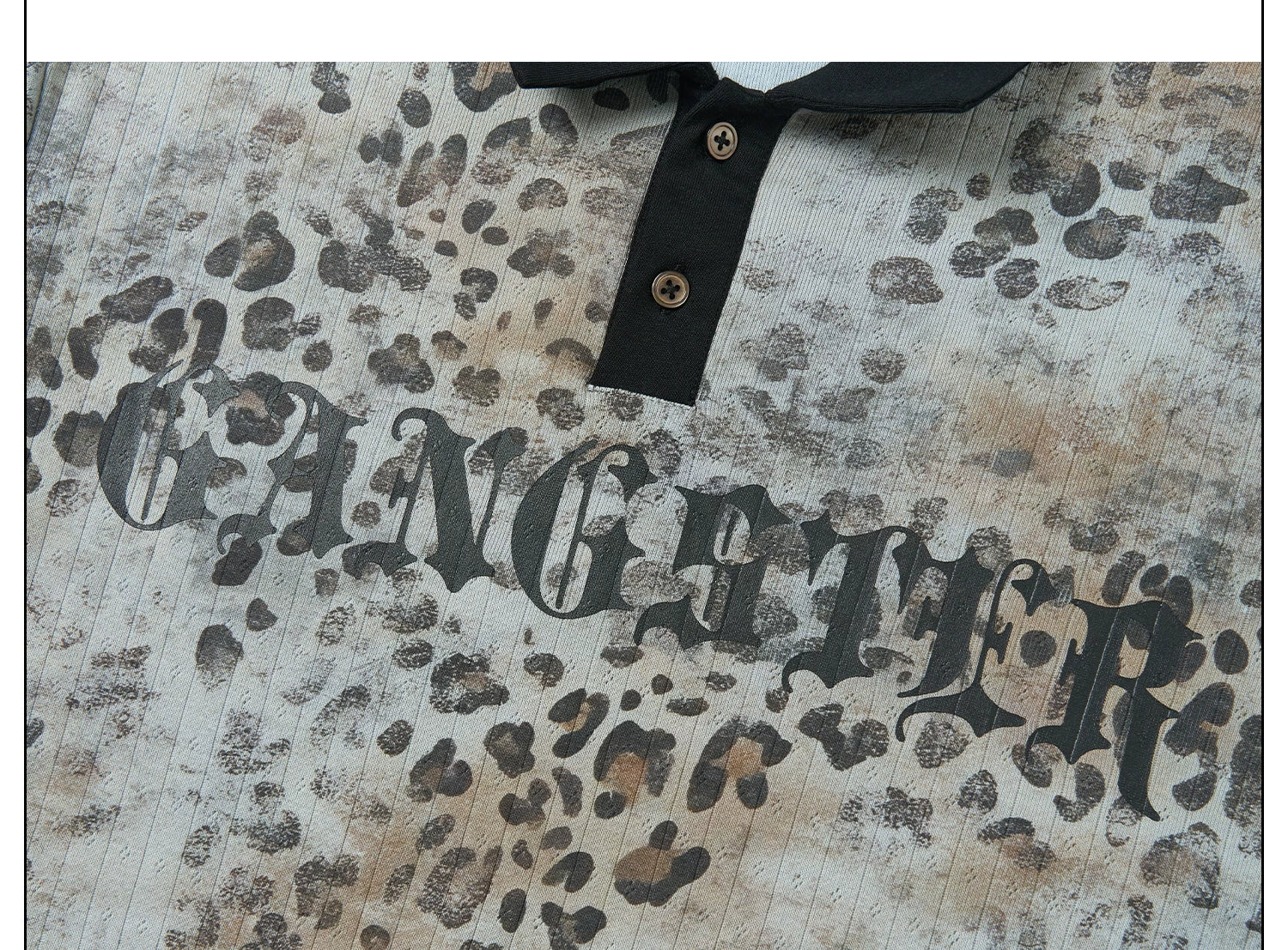 SAXGENWON Digital Print Front Shoulder Tee