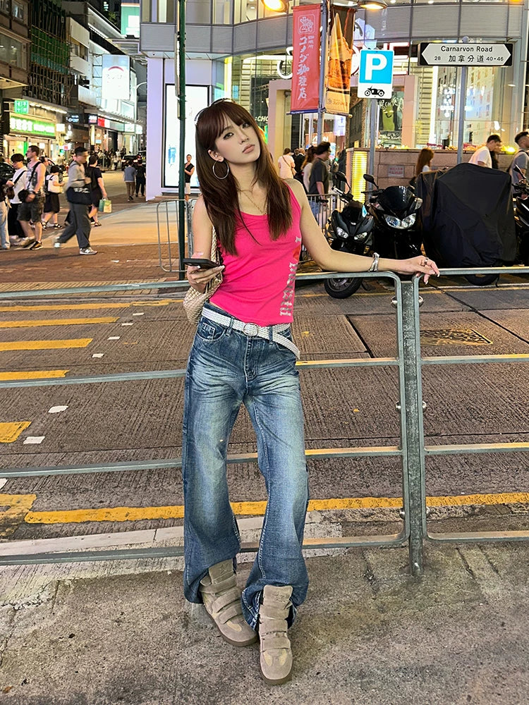 EAHO Retro Straight Versatile Jeans