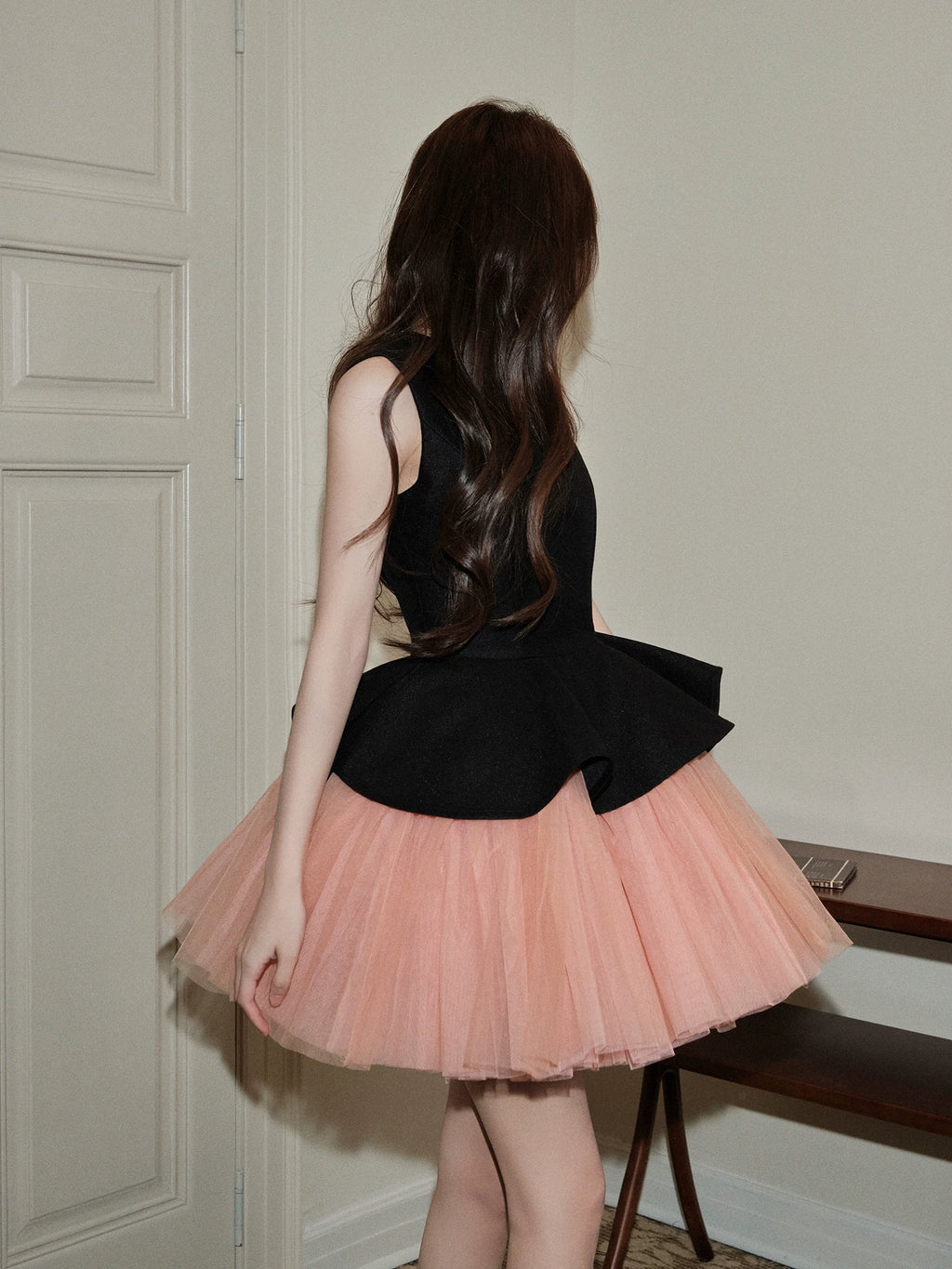 Avenement Stitching Mesh Dress
