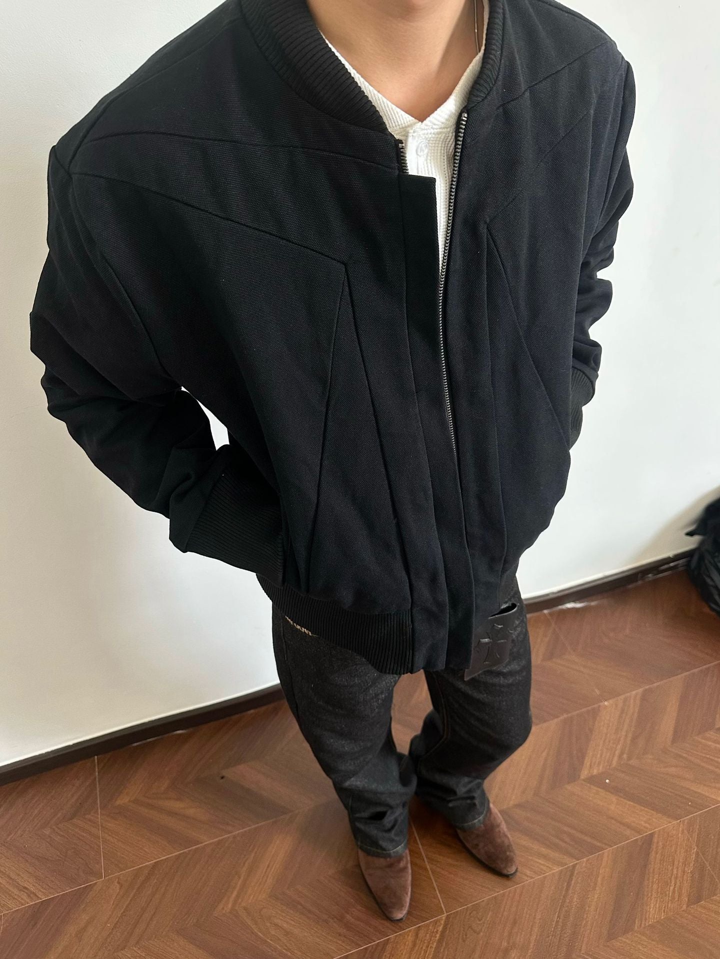 EME Casual Short and Wide Ribbed Jacket