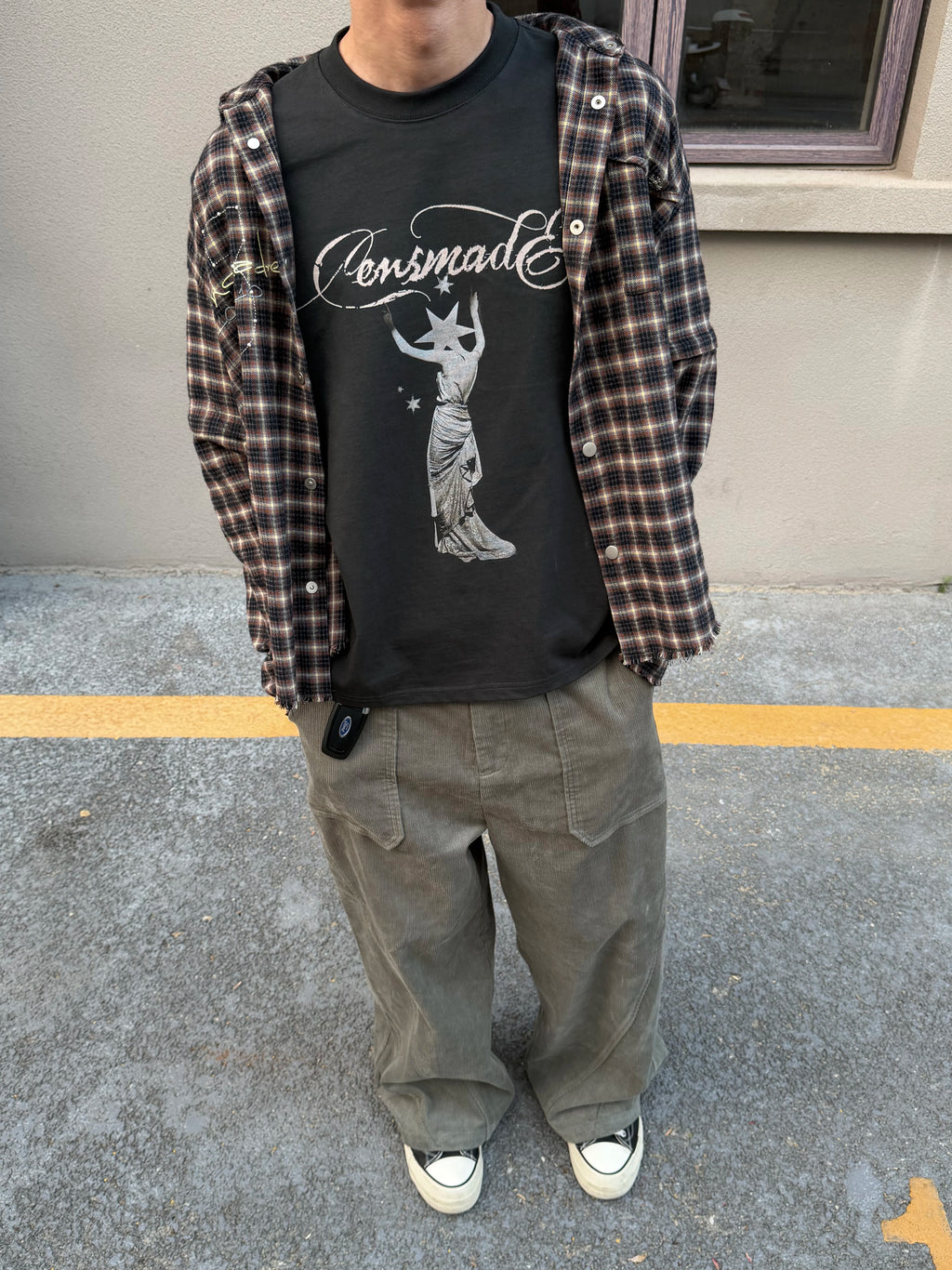 CENSMADE Star Female Print Casual Tee