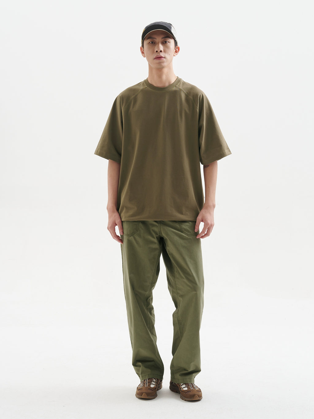 BUTTBILL Japanese Enzyme Washed Straight Loose Tooling Deck Pants