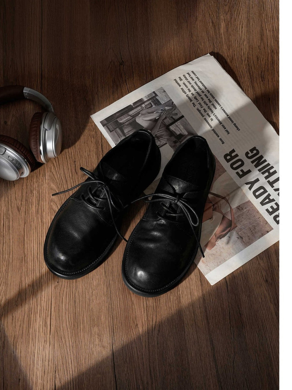 EME Leather Big Head Tooling Casual Shoes