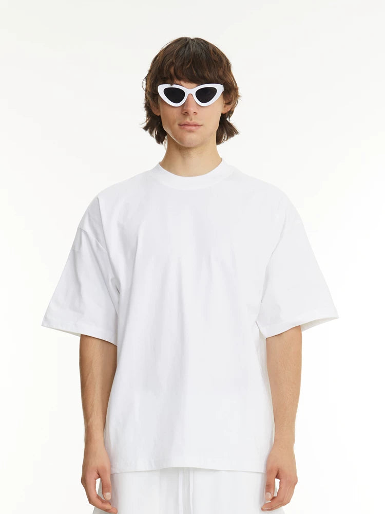 Blank: Map Oversized Small Neckline Casual Tee