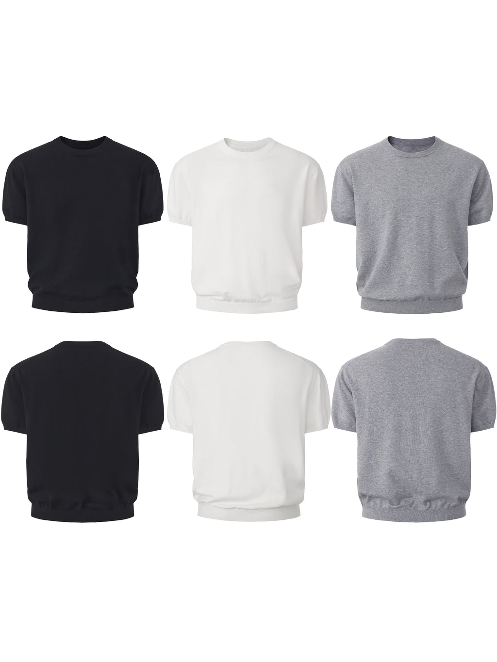 LIBERAFIT Knitted Round Neck Casual Tee