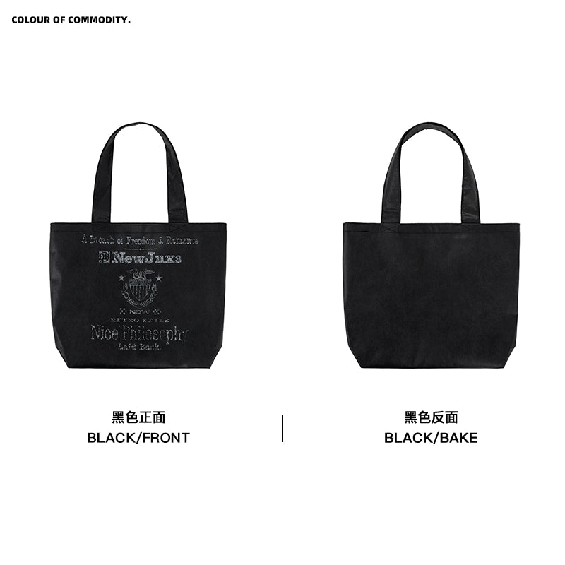 NewJNXS Fuzzy Printed Tote Bag