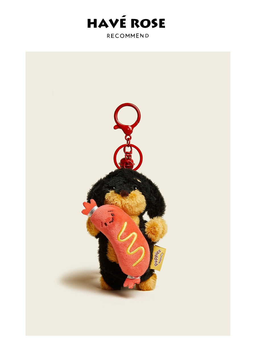 HAVEROSE Ham Dachshund Dog Bag Pendant