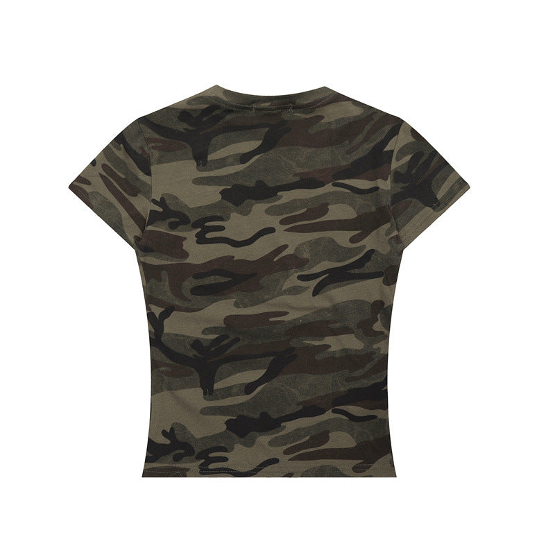 Nariele Year of The Snake Print Camouflage Tee