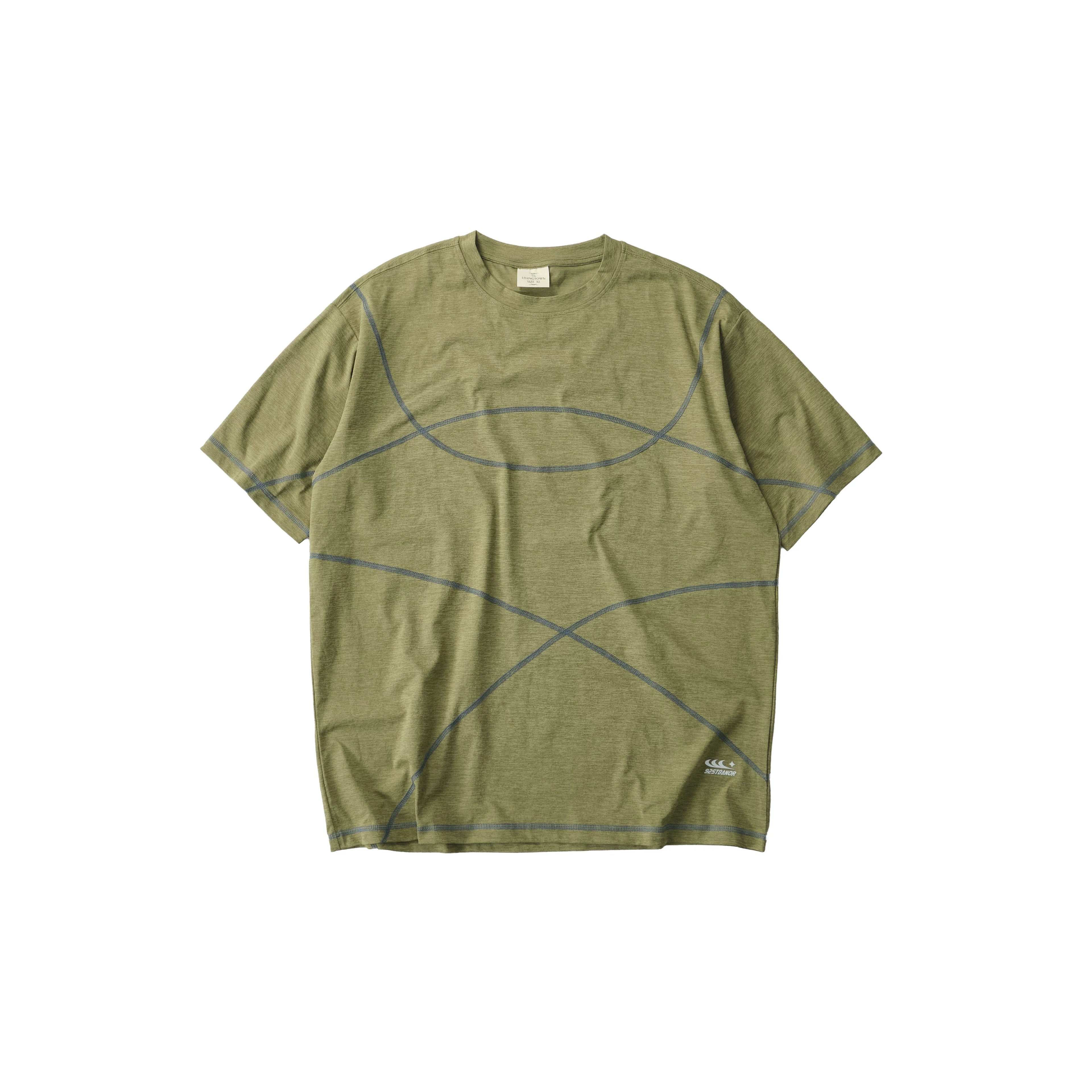 LIVINGTOWN Contrast Color Casual Loose Versatile Tee