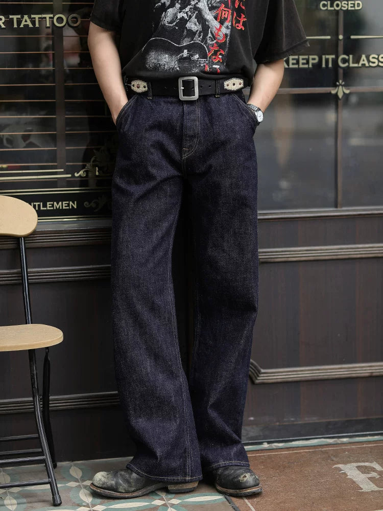 Mbbcar Retro High Waist Straight Jeans