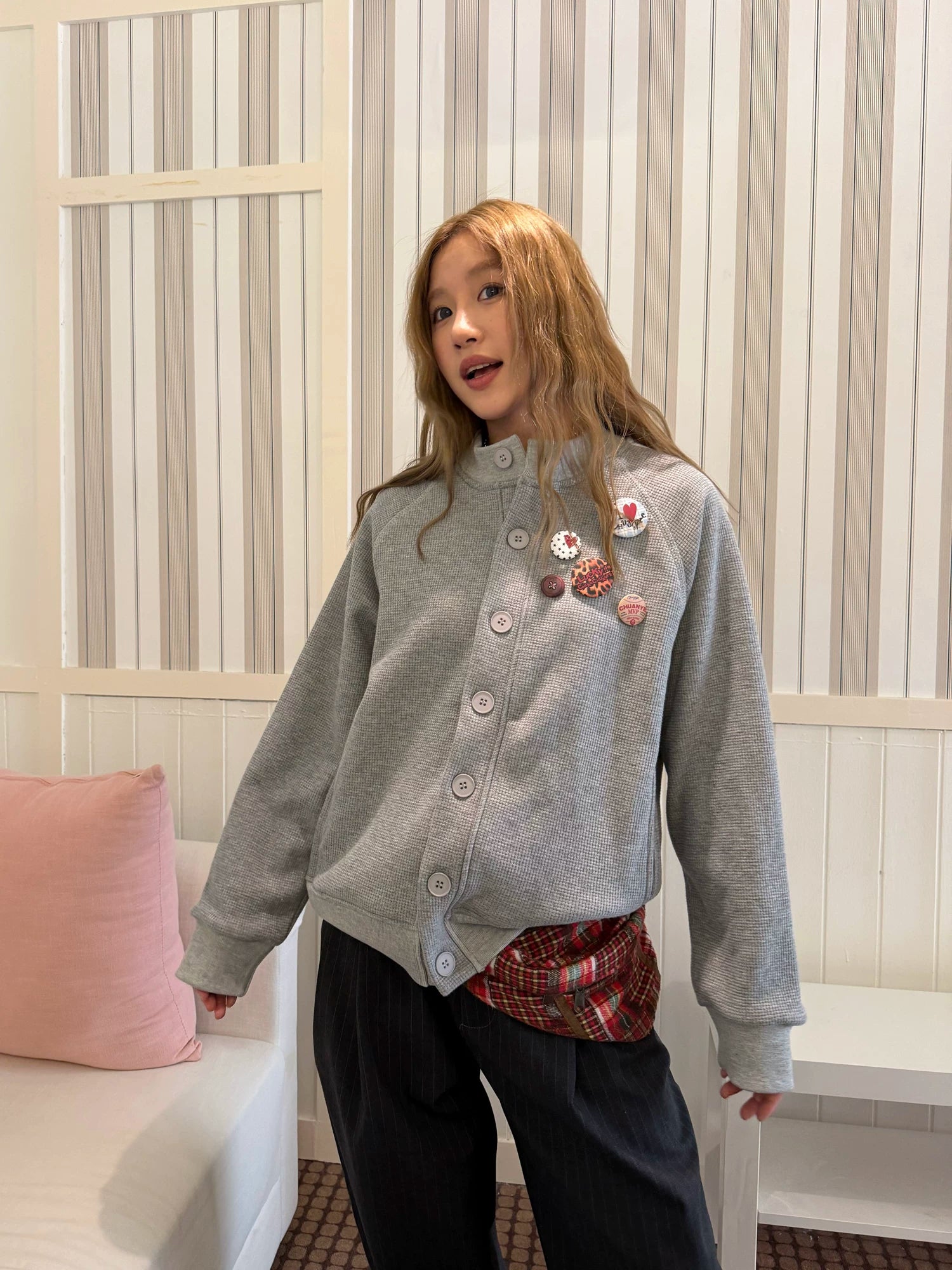 CCYE Waffle Badge Fleece Jacket
