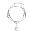 1JINN Pearl White Gold Necklace
