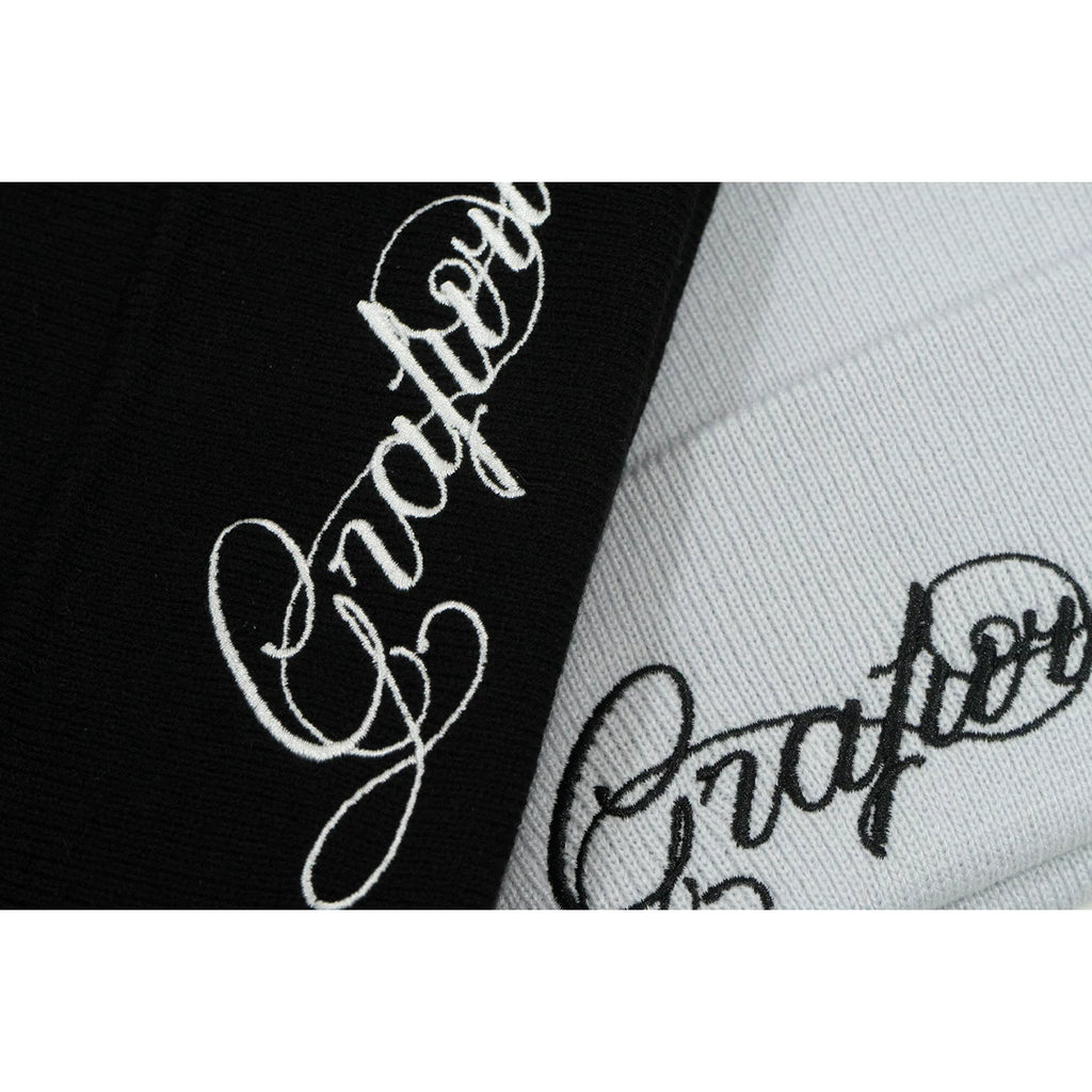 GRAF Alphabet Rhinestone Comfort Wool Knitted Cap