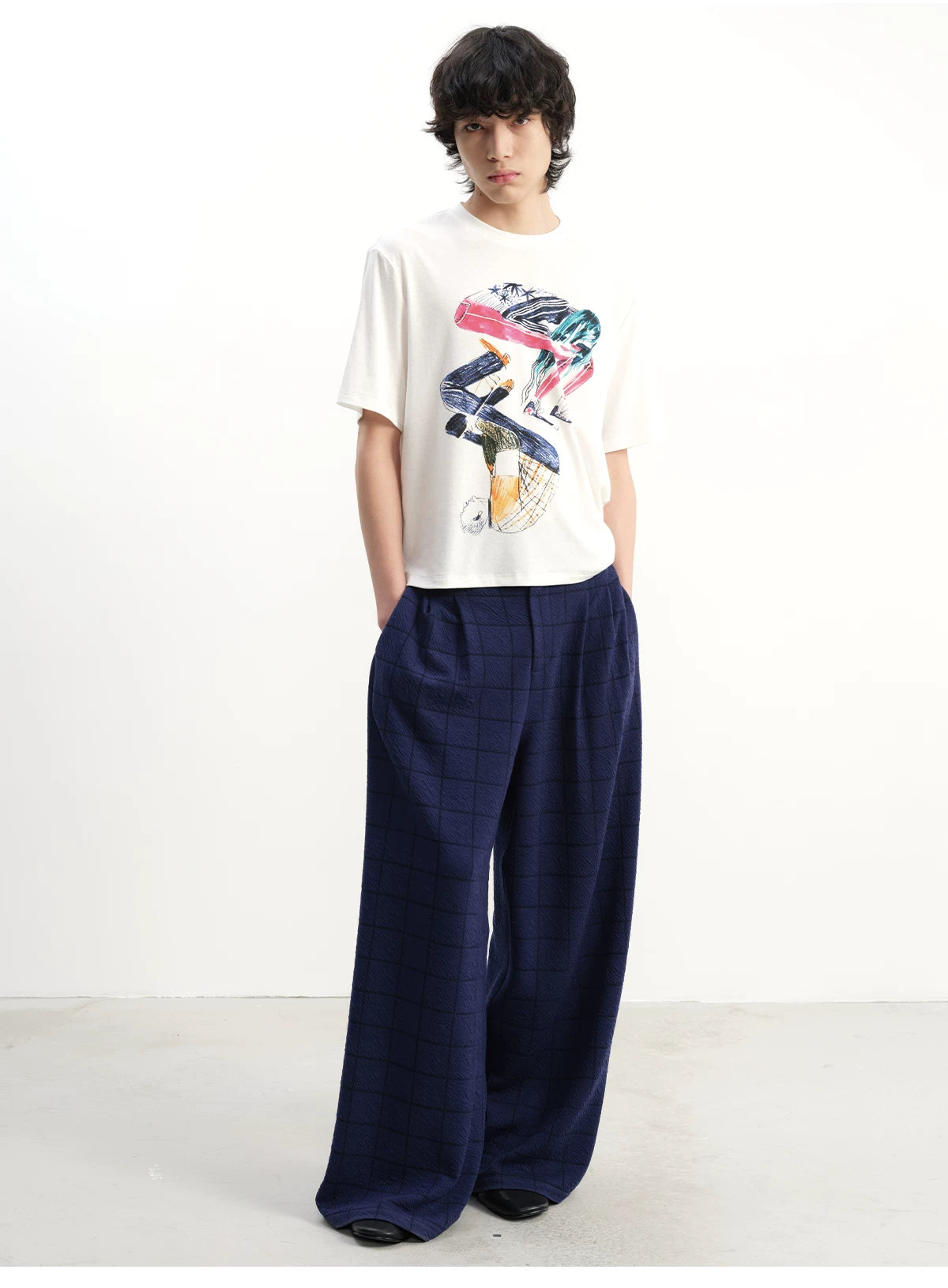 JCAESAR Comfortable Digital Direct Injection Casual Tee