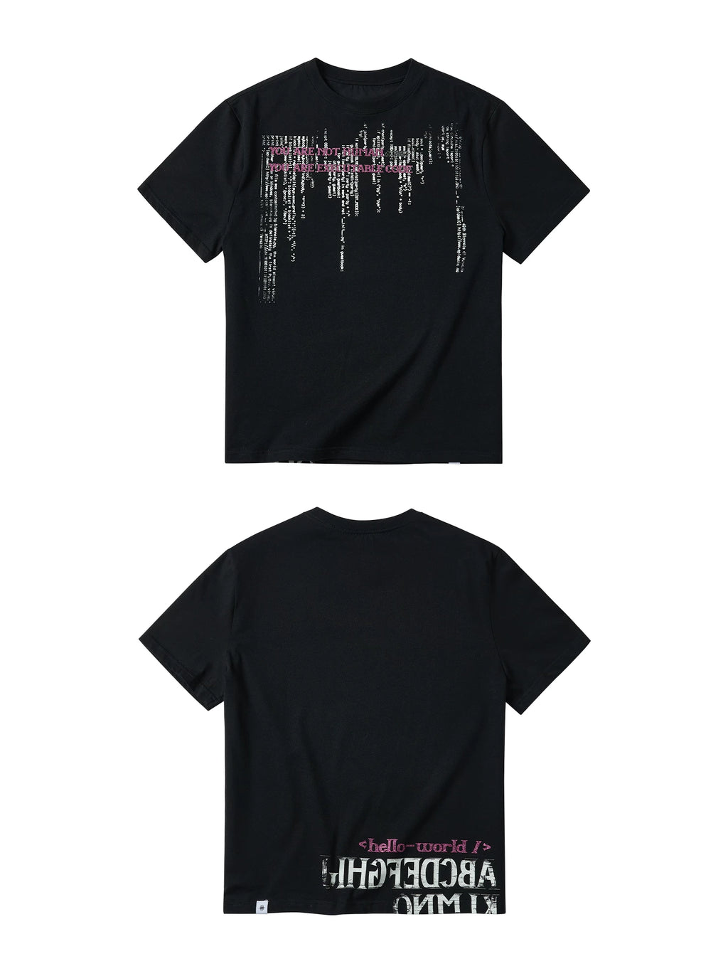 SAXGENWON Retro Hot Drill Front Shoulder Tee
