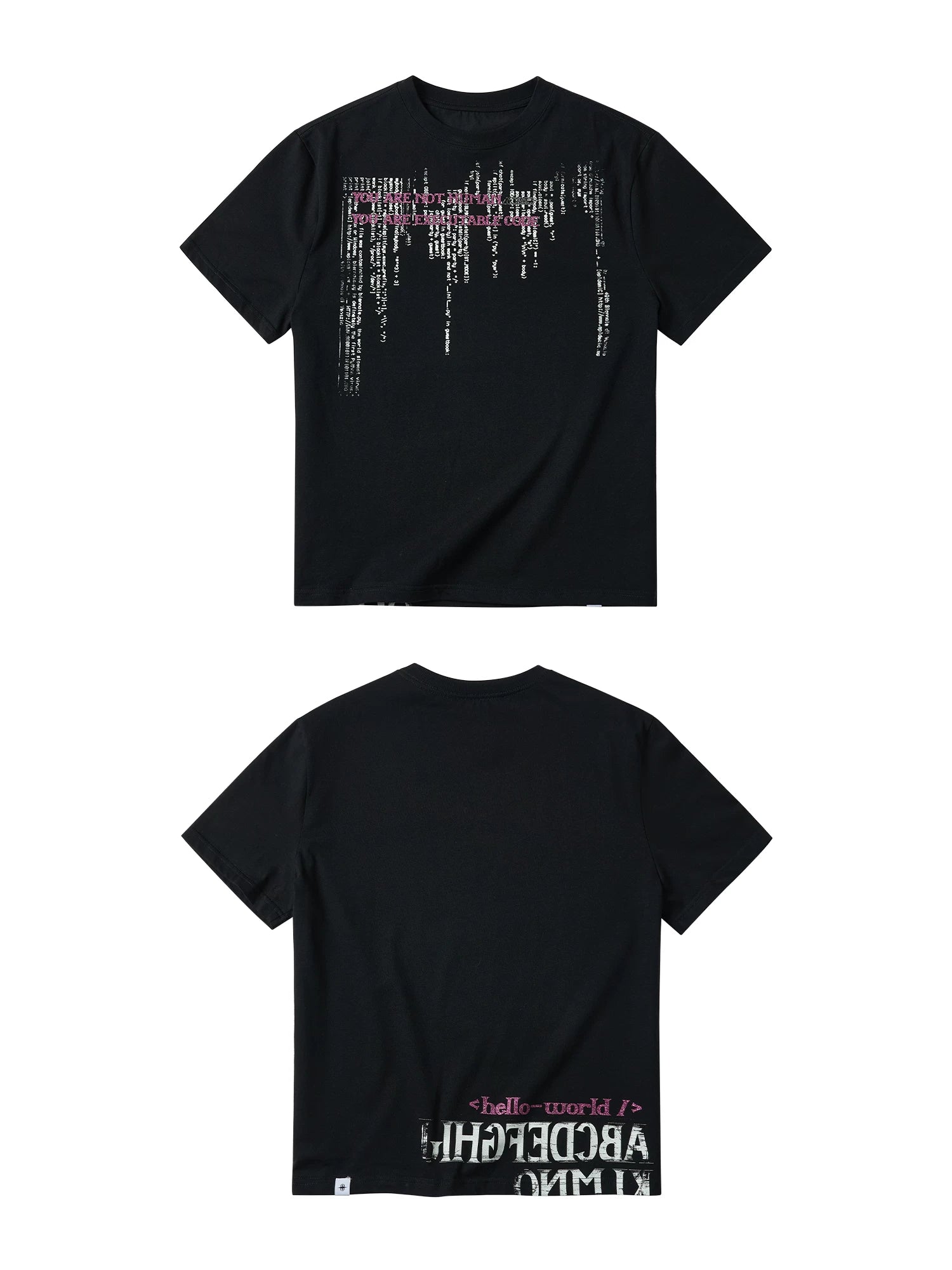 SAXGENWON Retro Hot Drill Front Shoulder Tee