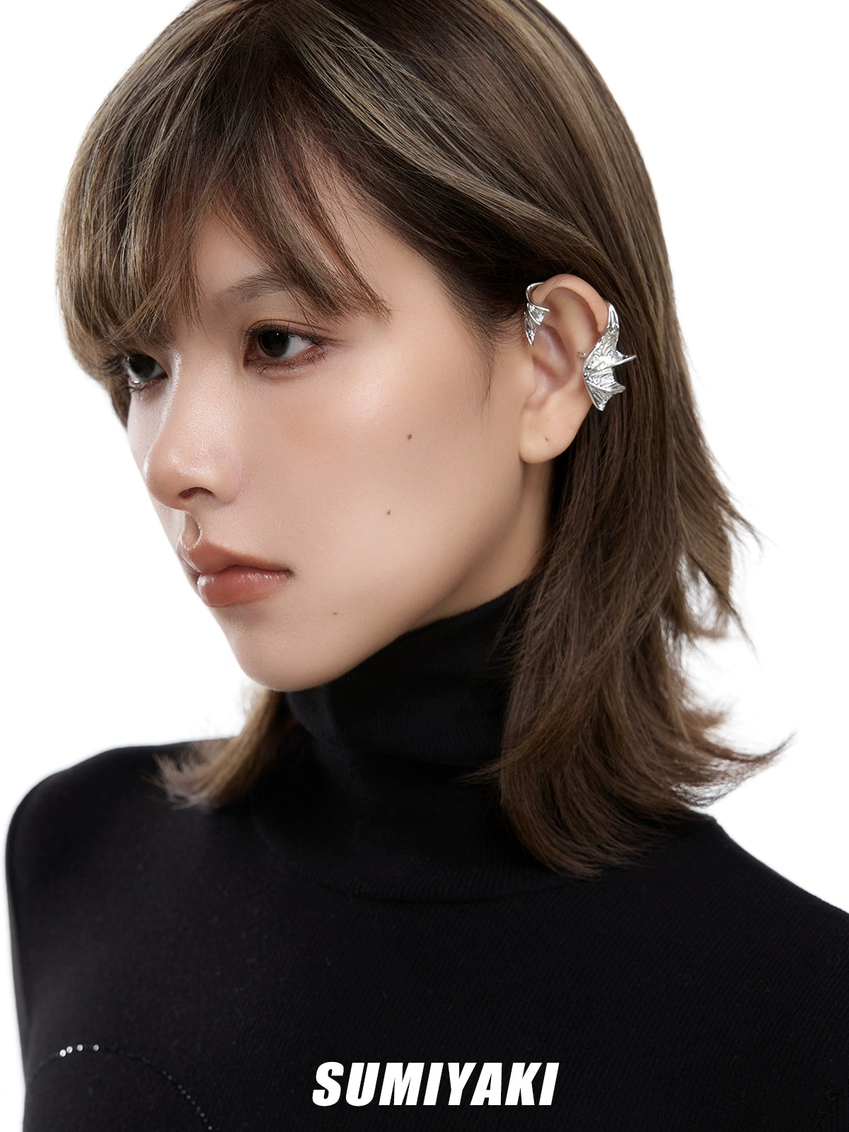SUMIYAKI Fishtail Ear Clips Without Ear Piercings