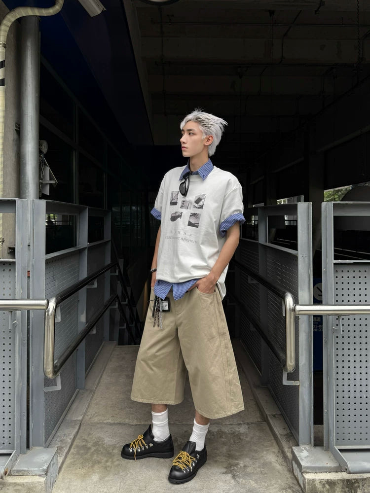 TERRAINCOGNITA Casual Loose Versatile Tee