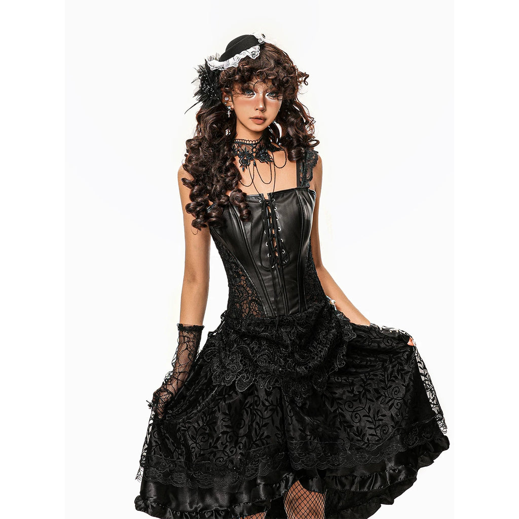 Arielink Vintage Hollow Lace Sling