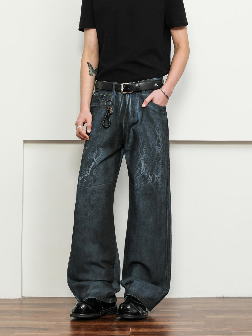 FLYOFF Year of the Snake Limited Python Jeans