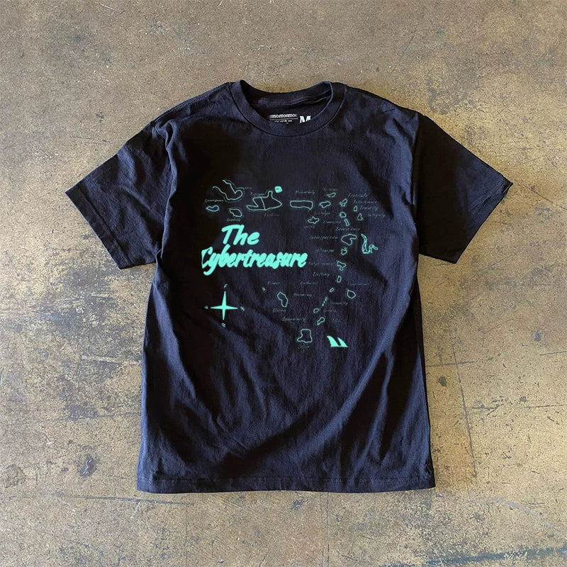 UPUPXIA  Loose and Simple Casual Tee