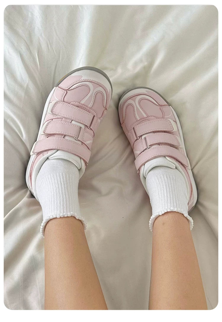 Donkey Sweet Cute Big Head Shoes Velcro Casual Shoes