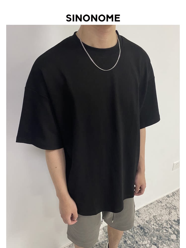 SINONOME Crew Neck Shape Cool Tee