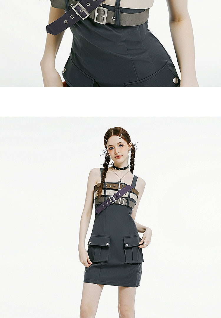 Imone Sweet Cool Functional Wind Suspender Dress