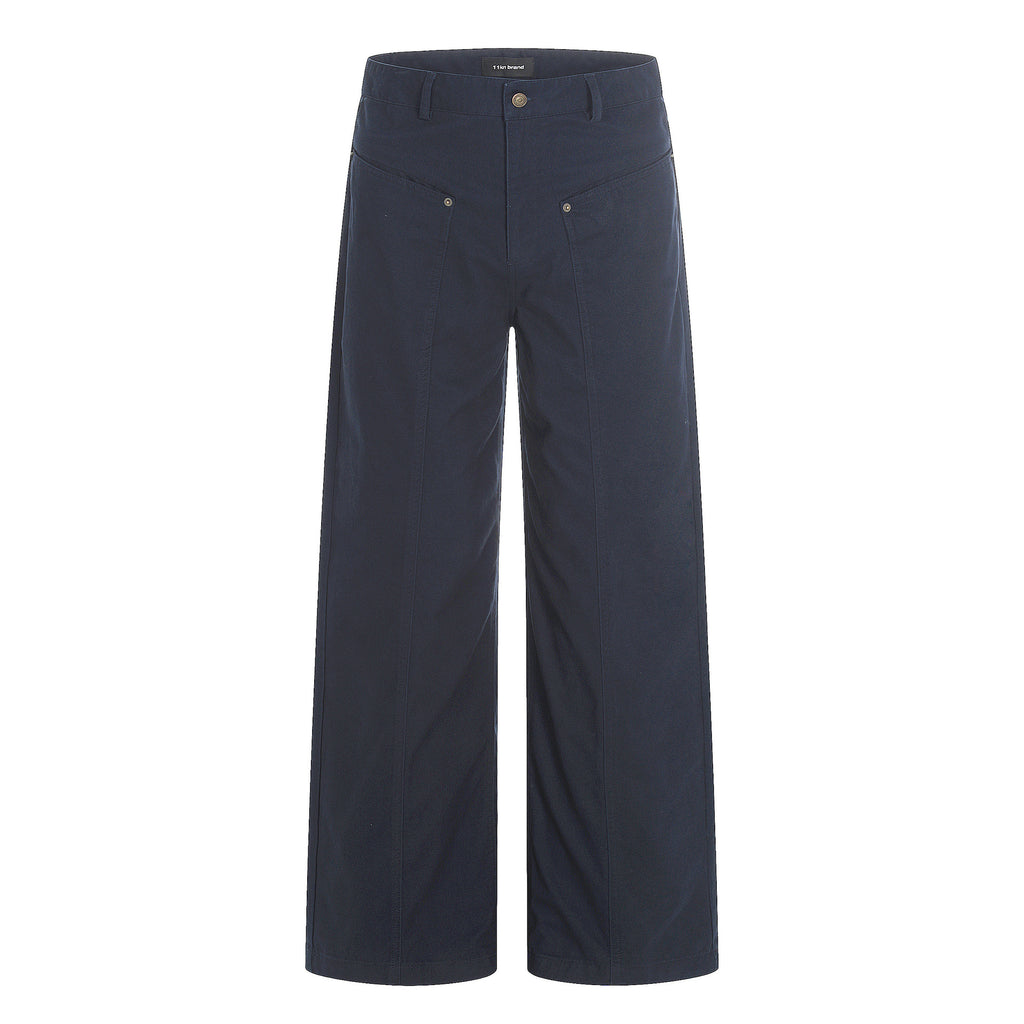11KN Old Simple Loose Three-dimensional Wide-leg Pants