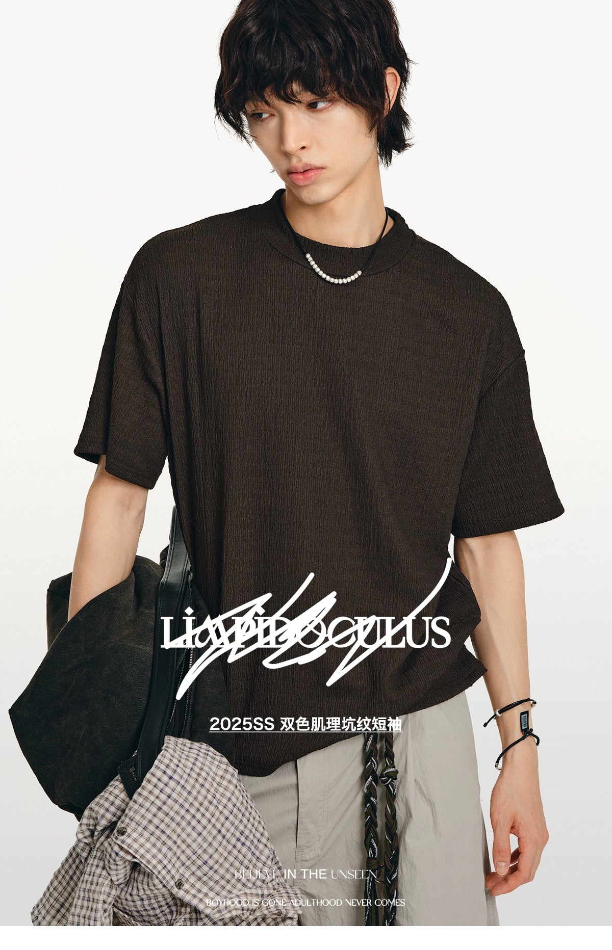 LIMPIDOCULUS Stretch Turtleneck Casual Tee