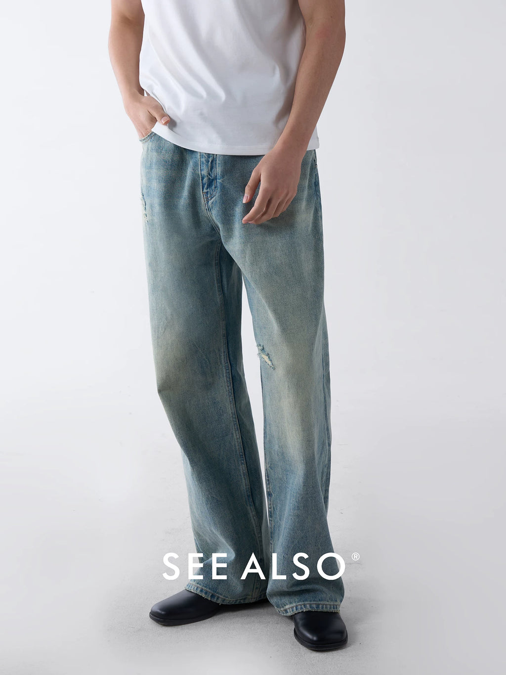 SEE ALSO Vintage Straight Ripped Jeans