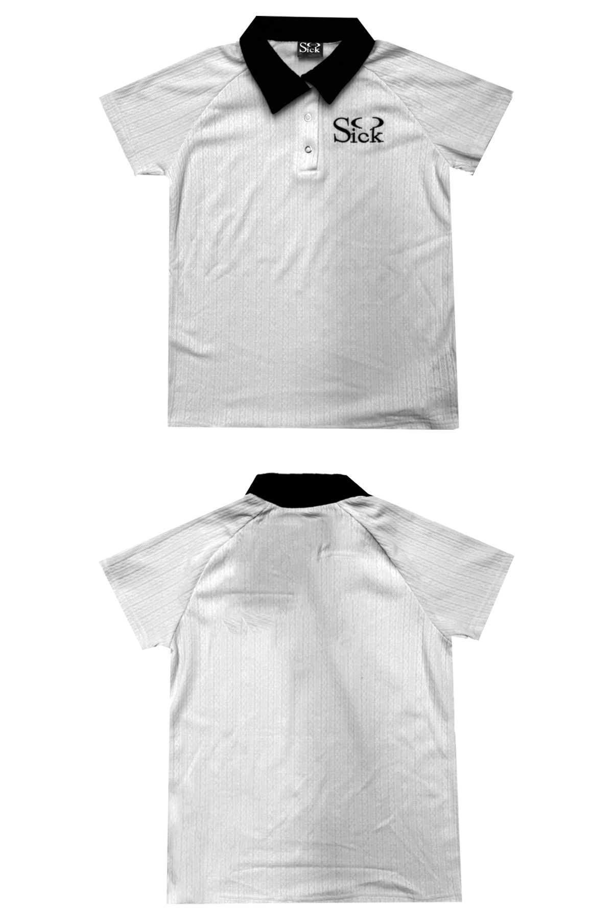 SoSick Metal Buckle Knitted Twist Embroidered POLO Shirt