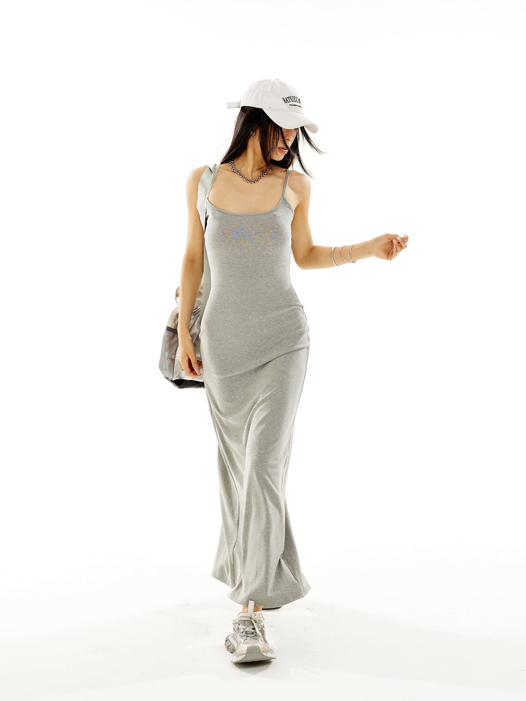 Zero Split Waist and Thin Suspender Dress