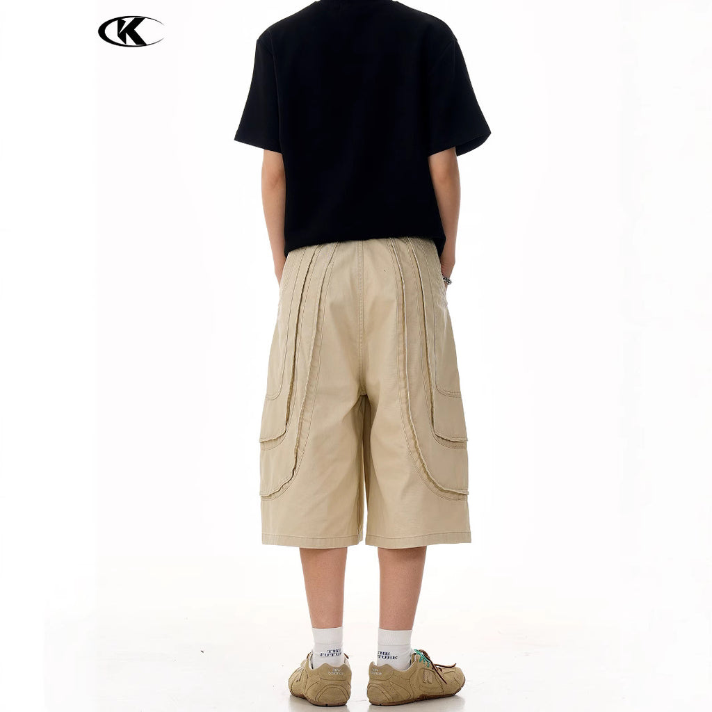 11KN Loose and Thin Wide-leg Casual Shorts