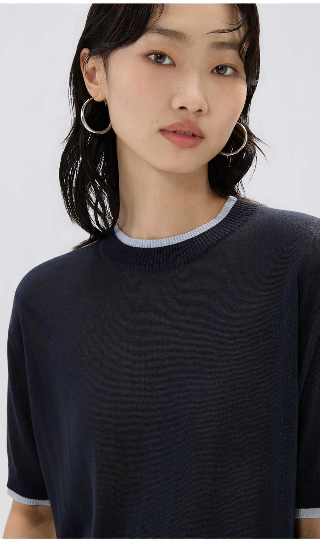 Sameuoo Versatile Casual Knit Tee