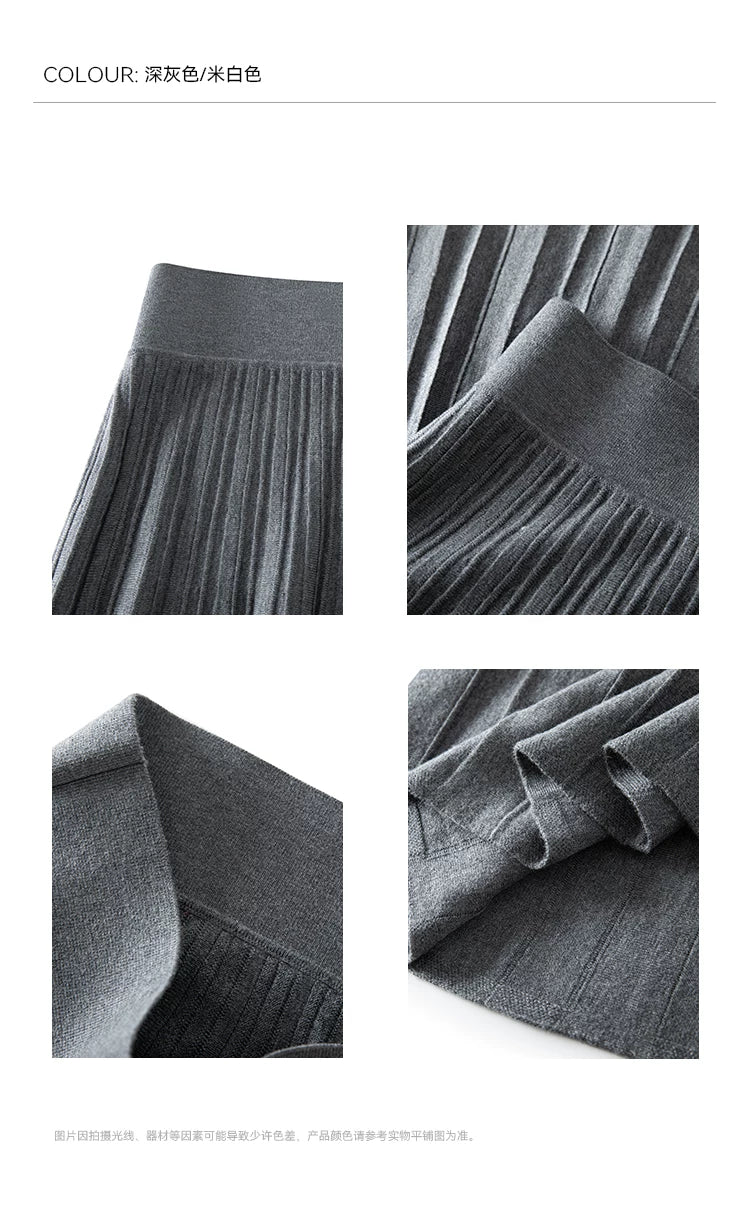 YOUNG KYLIN Slim Pleated Skirt
