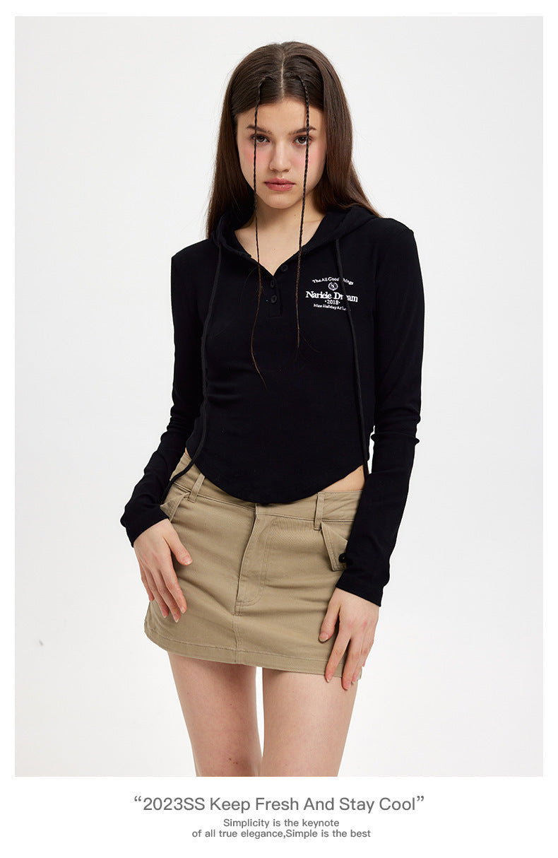 Nariele Sexy Halter Strap Short Long Sleeve