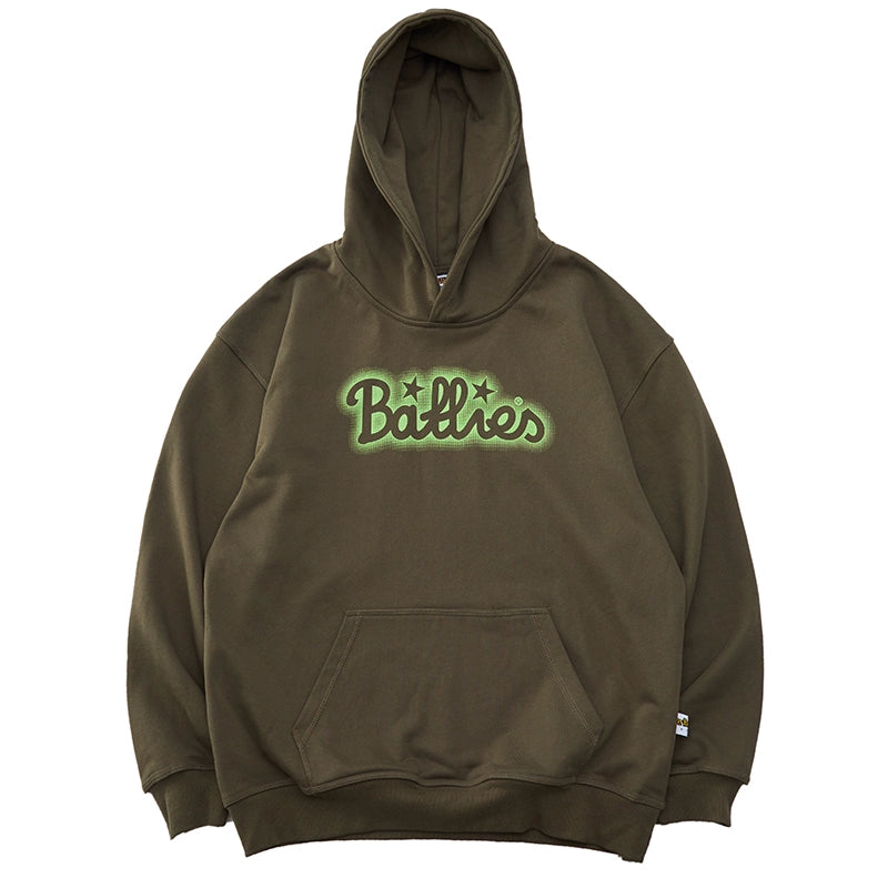 Battles Embroidered Fleece Loose Hoodie