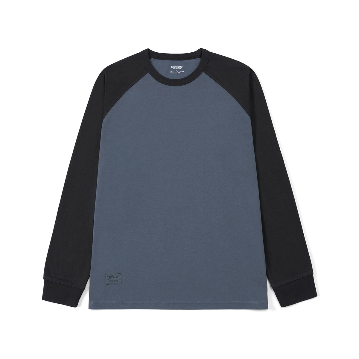 Simwood Contrast Crew Neck Shoulder Sleeves