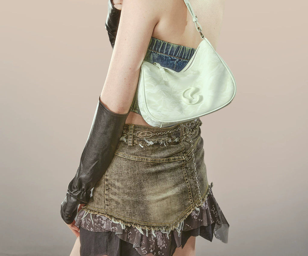 JACD Mint Green Zip-Top Hobo Bag