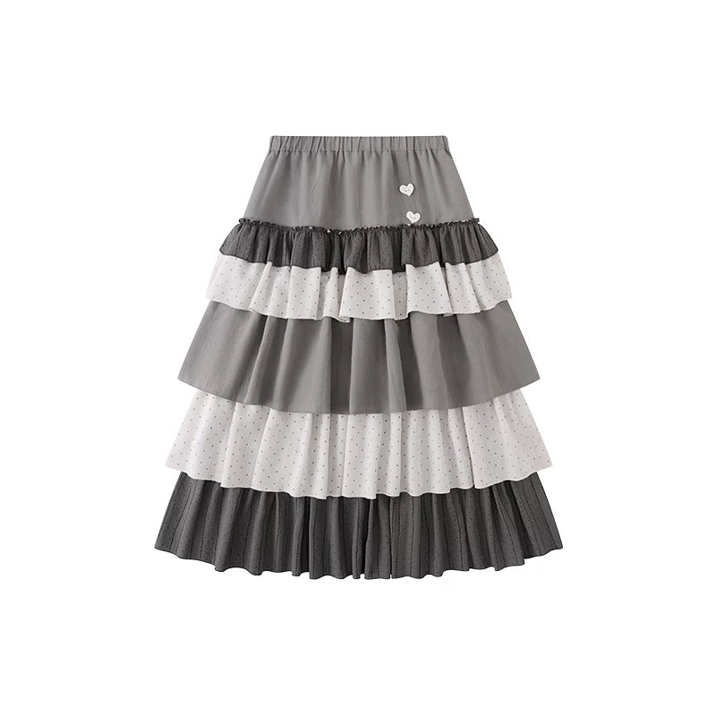MOMSAYCAN Polka Dot Splicing Dress