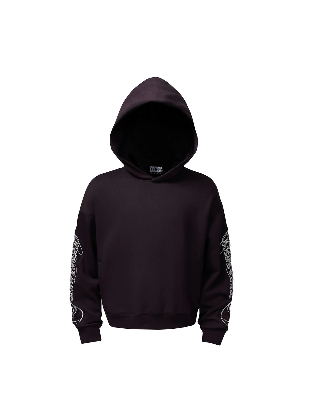 KARMANISTIC Vintage Embroidered Hooded Long-sleeved Sweater