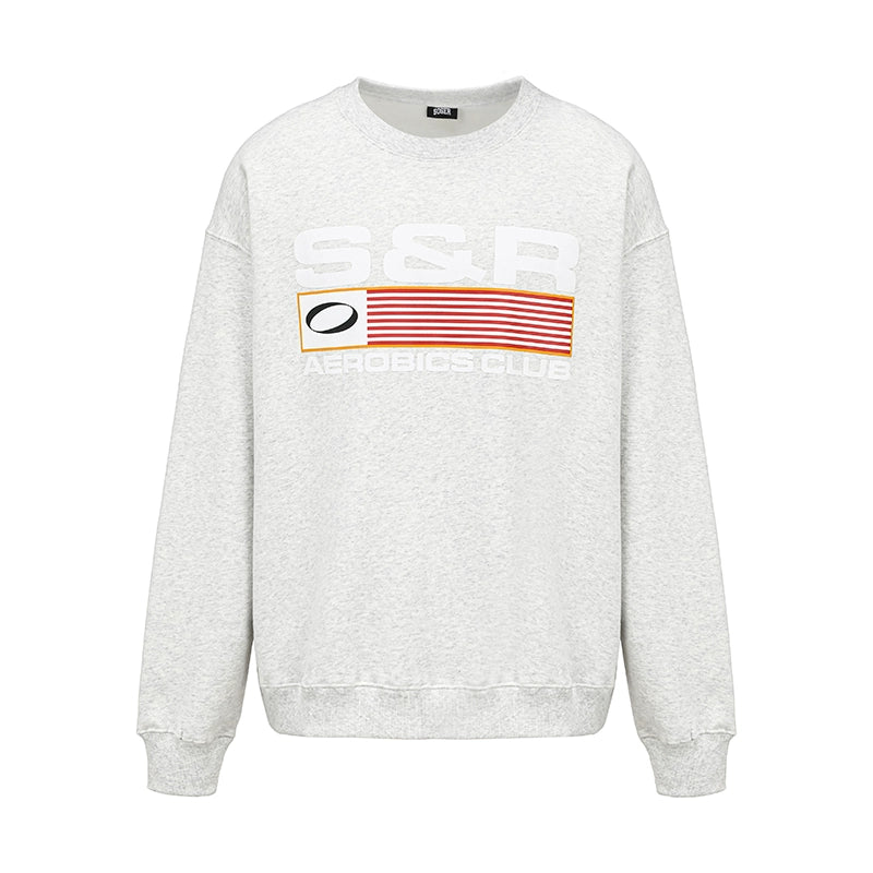 SOSER Vintage Foam Print Pullover Sweater