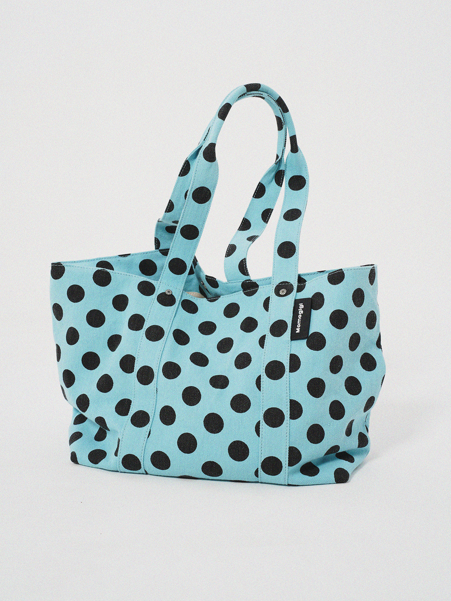 Momogigi Vintage Polka Dot Large Capacity Tote Bag